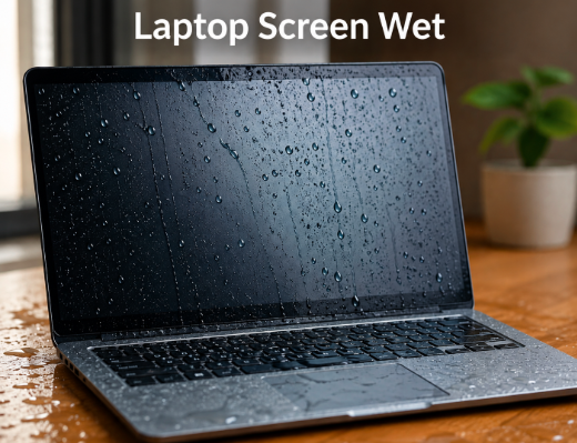 Laptop Screen Wet