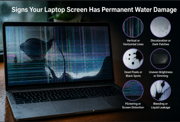 Signs Your Laptop Screen Has Permanent Water Damage